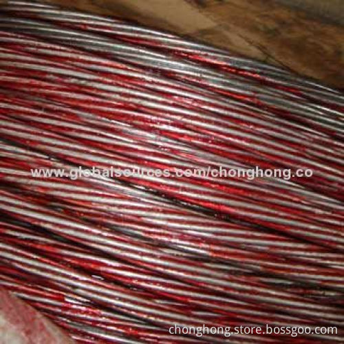 Hot-dipped Galvanized Steel Wire Strand with Oil Tempered Messenger and Overhead Ground Wire